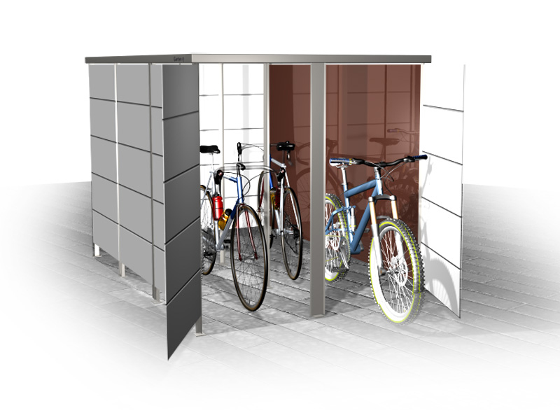 Progettazione di garage e pensiline per biciclette